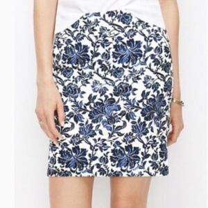 Lauren Ralph Lauren Cotton Floral Pencil Skirt